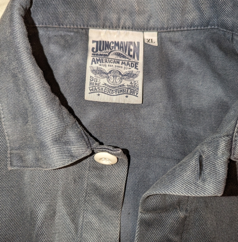 Jungmaven Nwot Navy Weathered Olympic Jackets - image 3